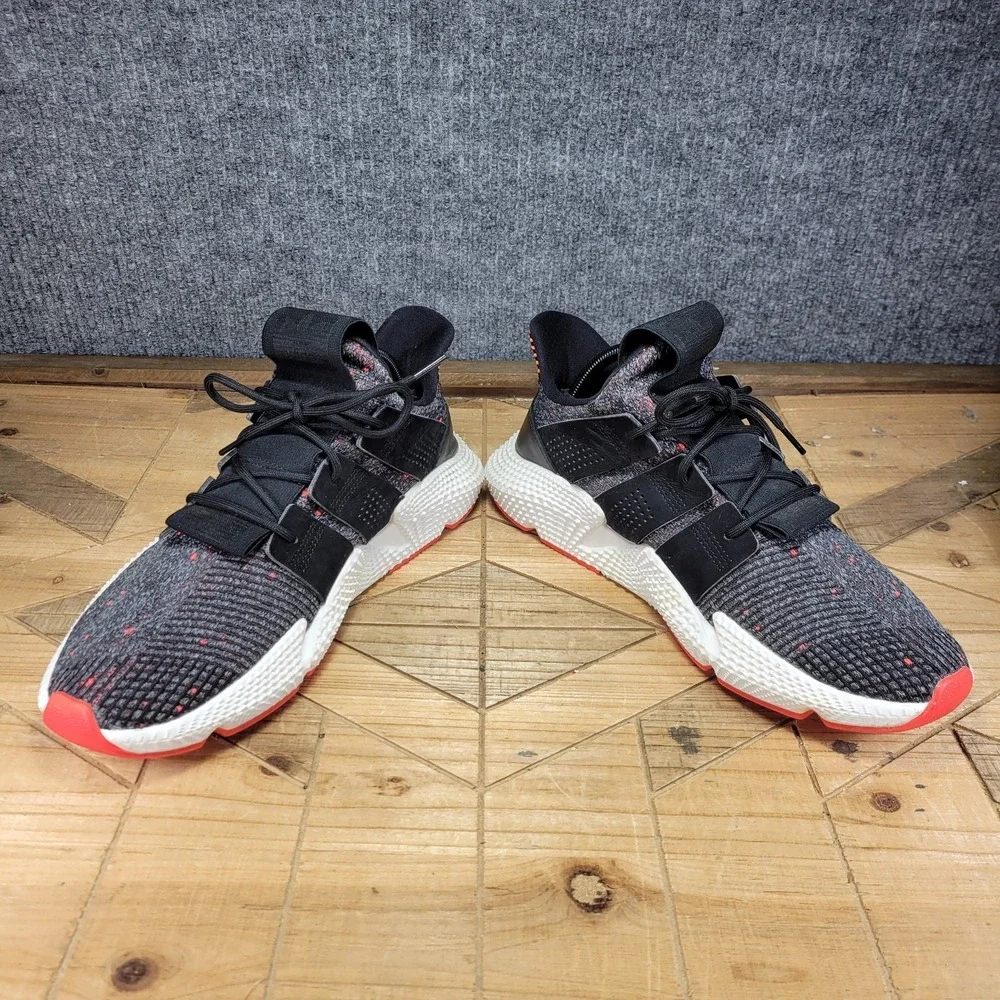 Adidas Prophere Athletic Shoes Sneakers Men's SZ 10.5 Primeknit Black Red CQ3022